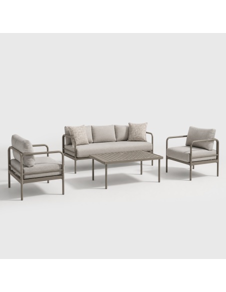 Melina: Outdoor lounge set met extra dikke kussens