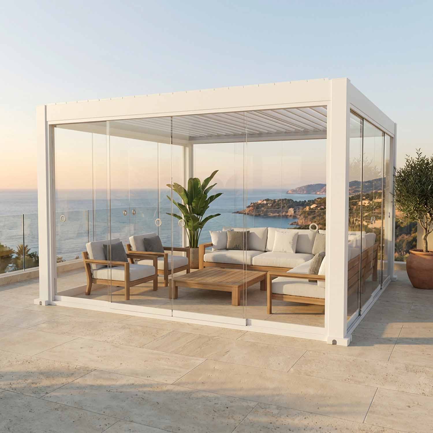 Twee aluminium kleuren