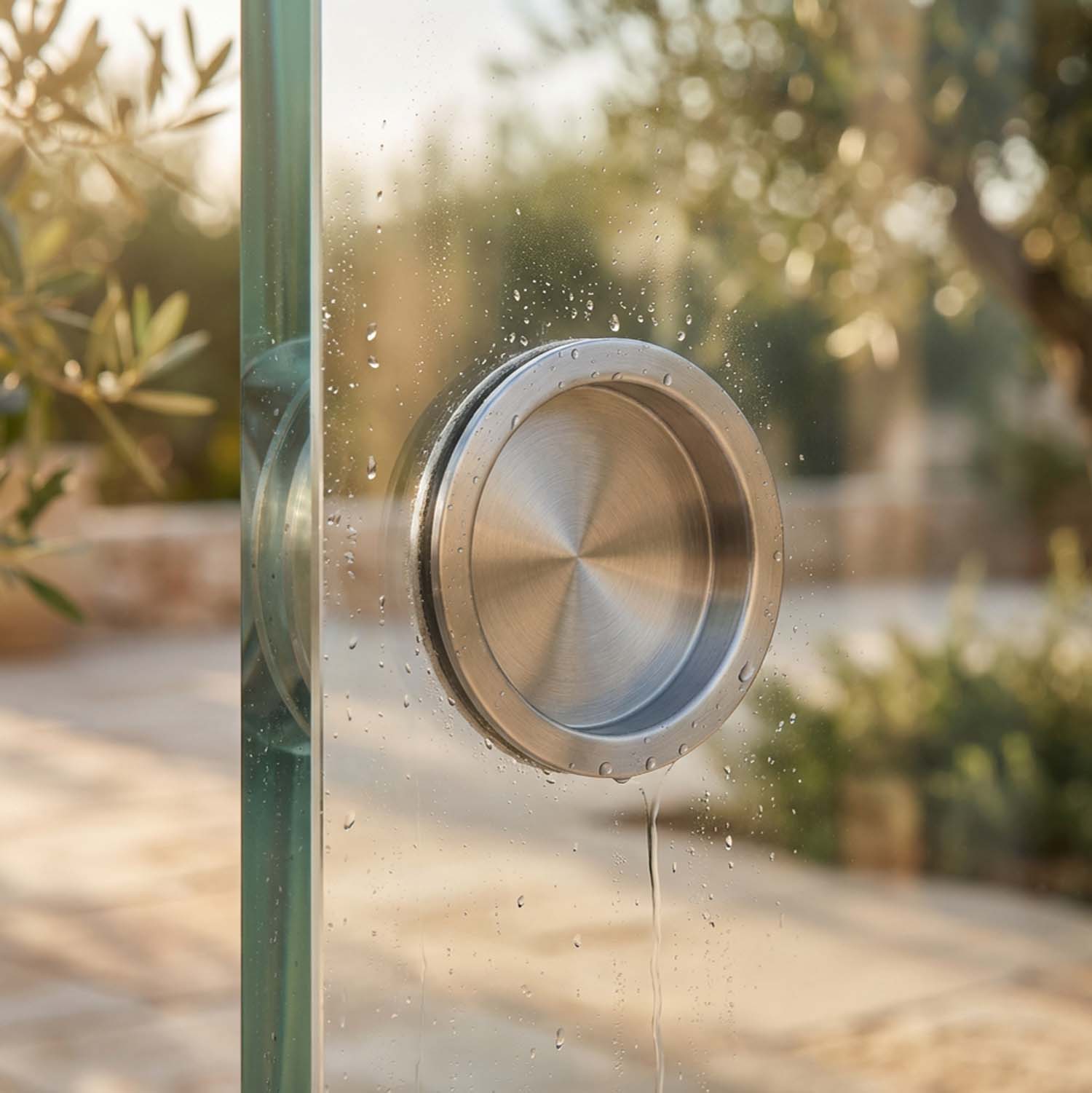 O-vormige handgreep in inox
