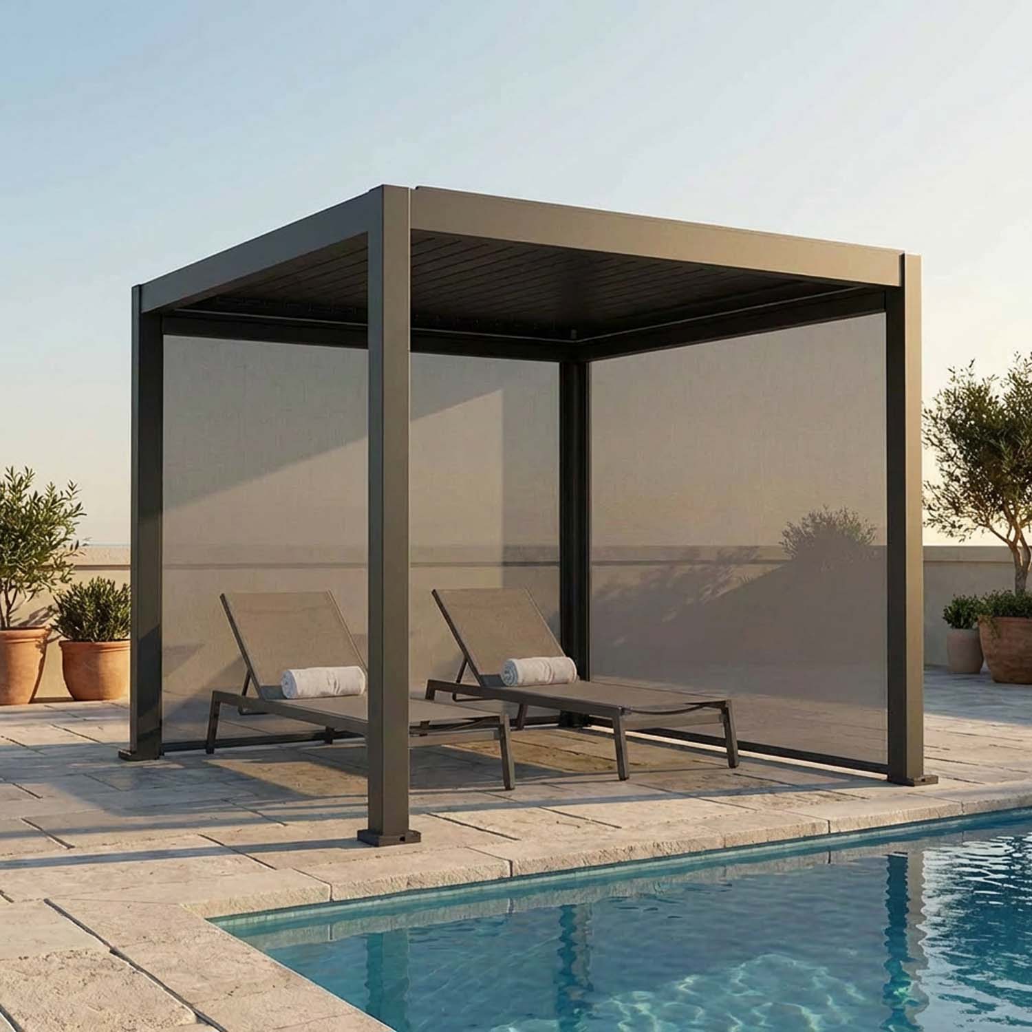 Doek met 5% openingsfactor