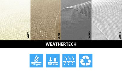 Weathertech polyester stofgids