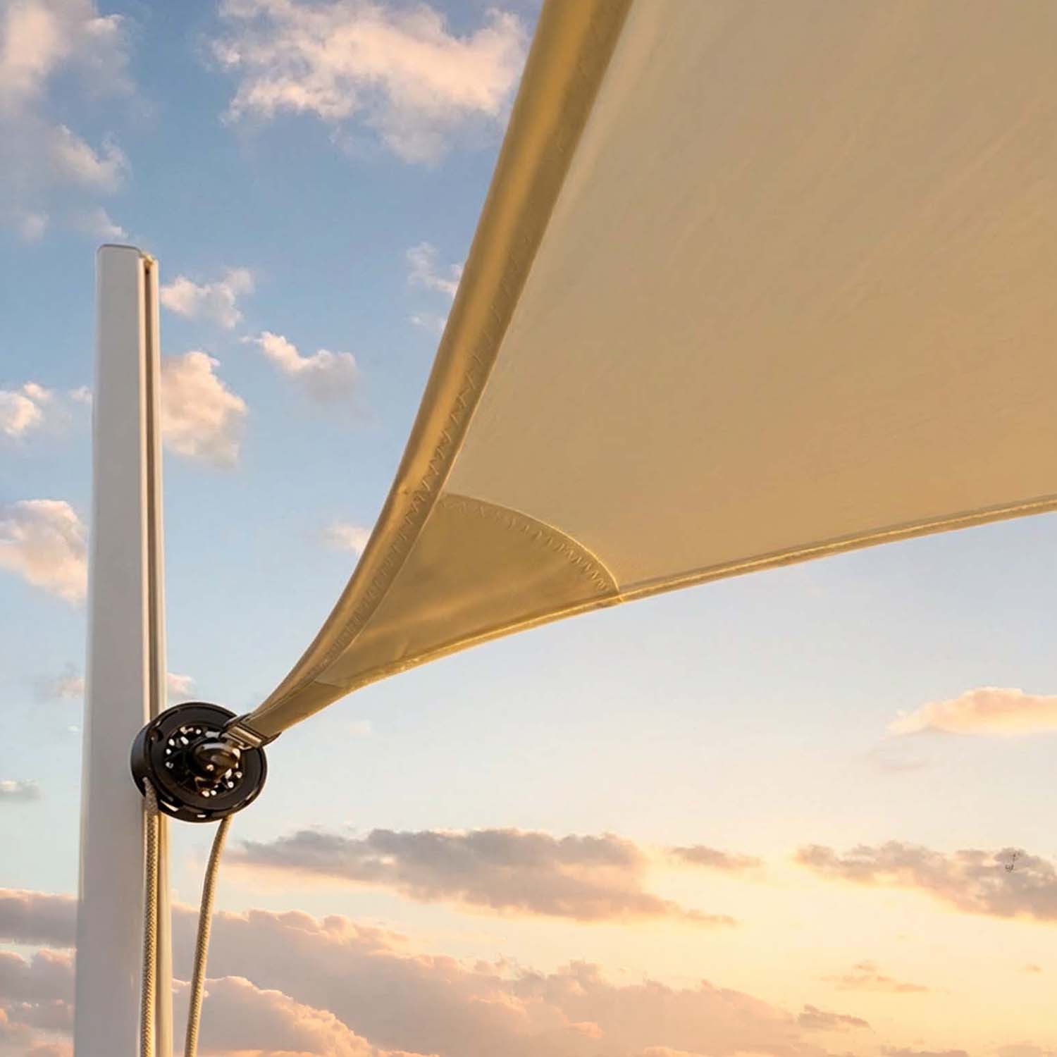 Werkt met elk schaduwdoek