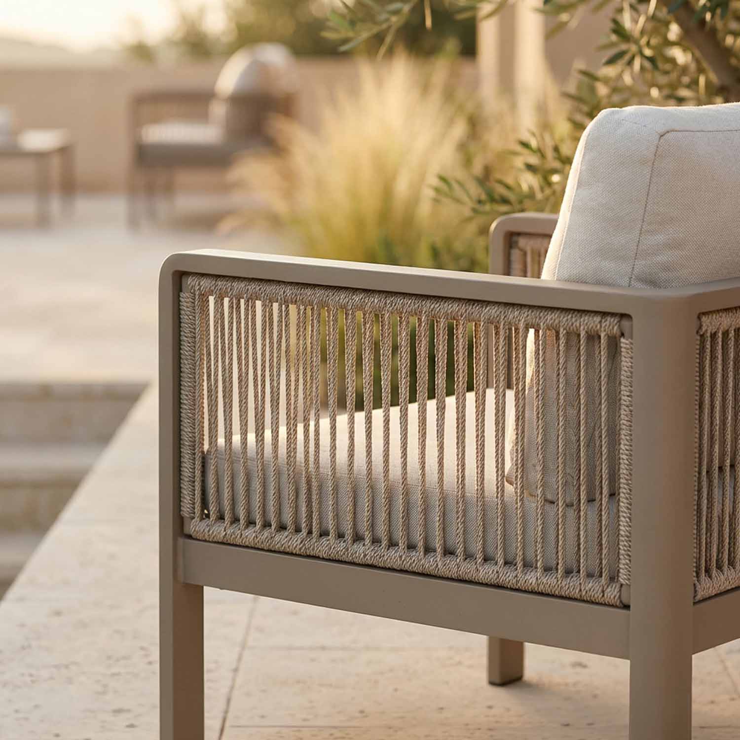 Handgevlochten olefin touw