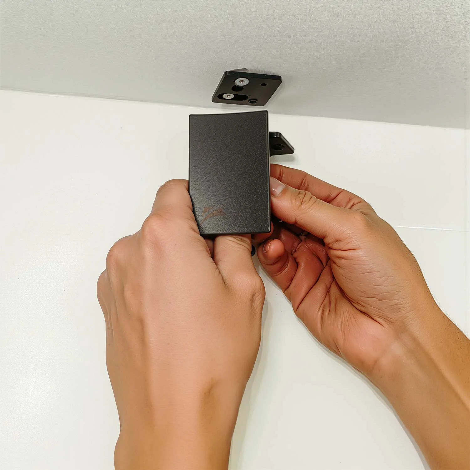 Schema plafondmontage - zijaanzicht