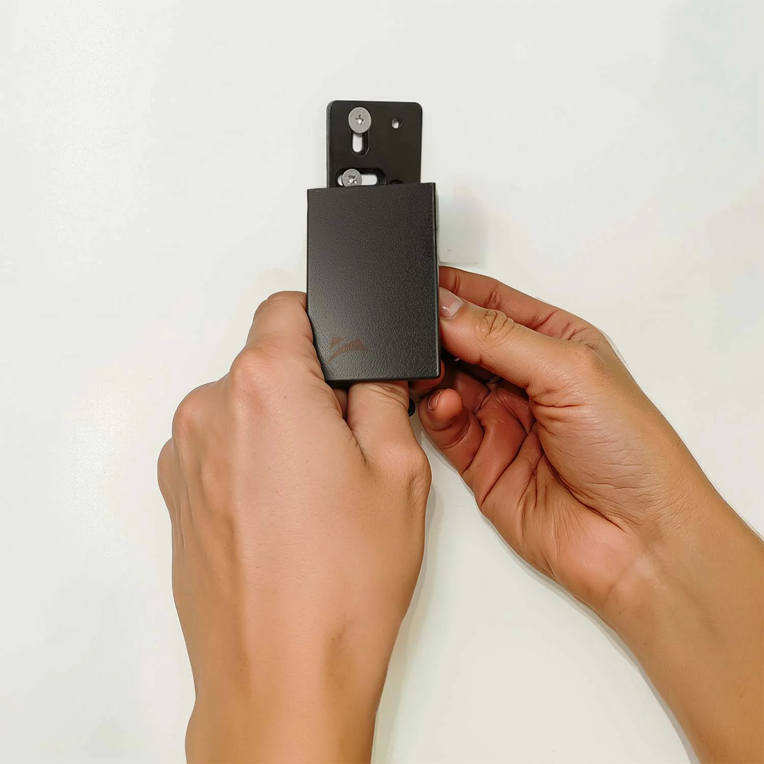 Schema wandmontage - zijaanzicht